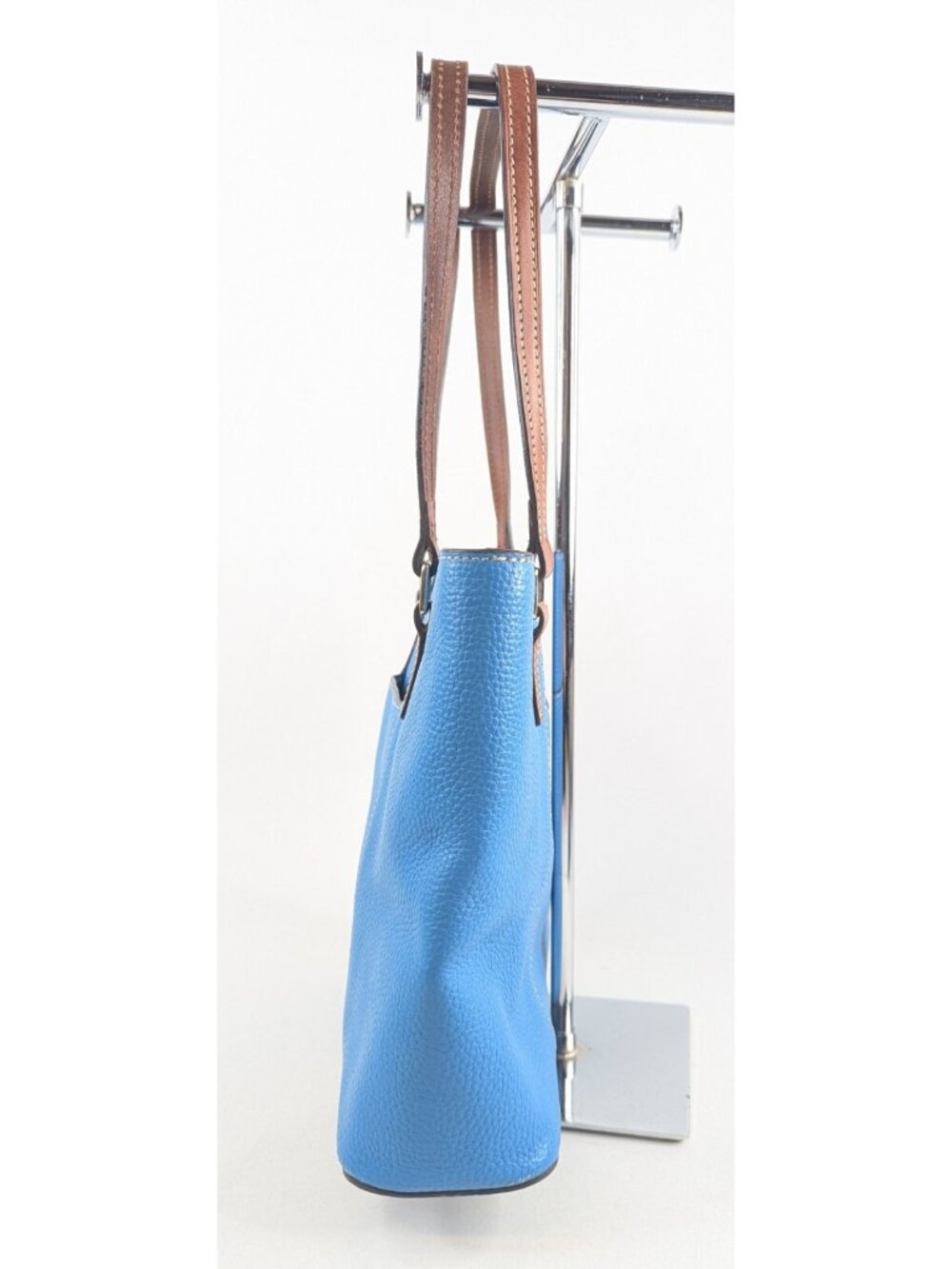 DOONEY & BOURKE Blue Pebble Grain Lexington Tote Purse Hand Bag - Picture 8 of 15
